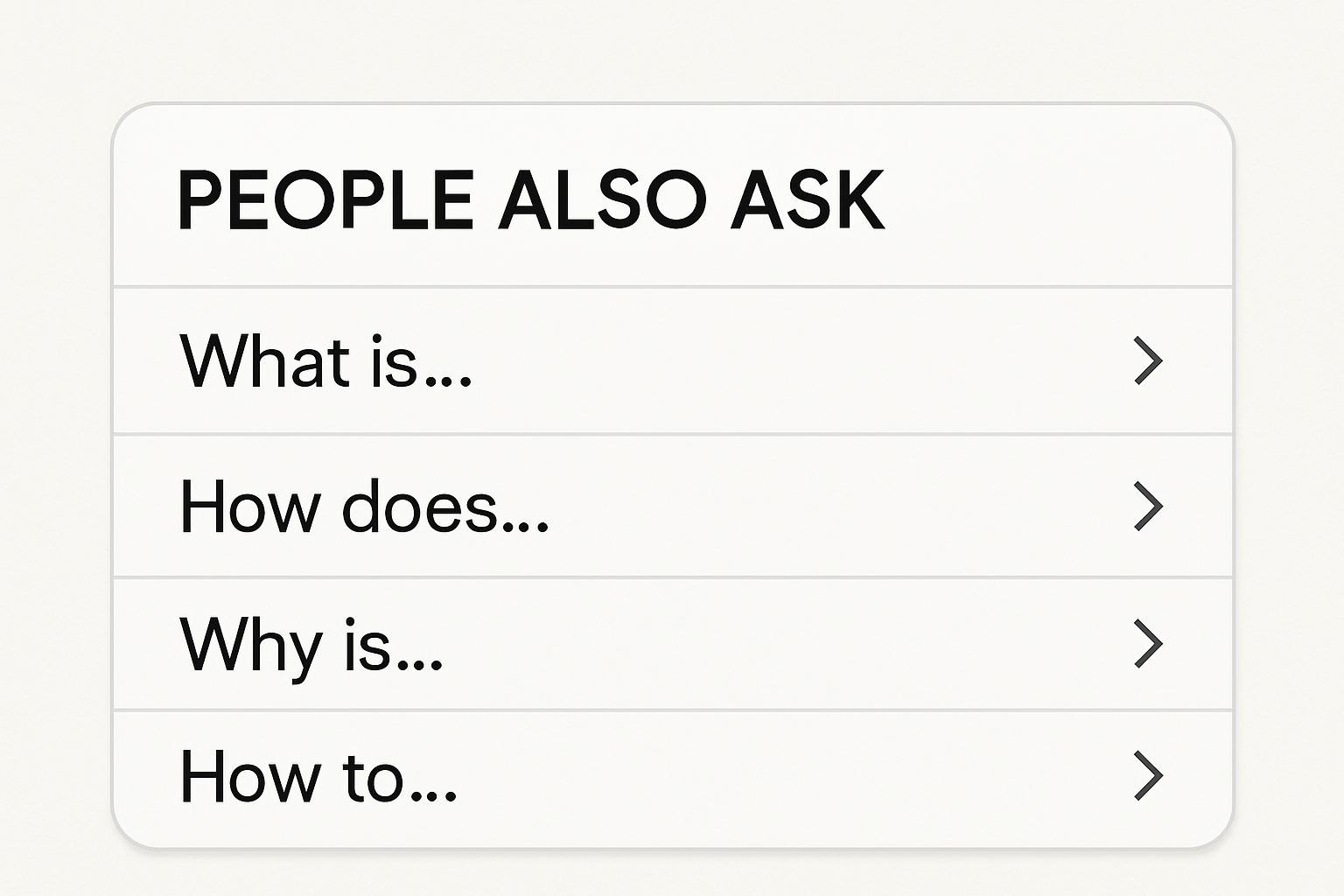 People Also Ask