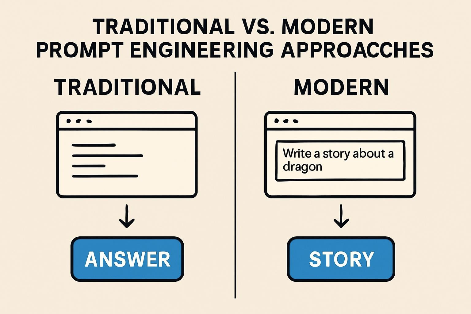 Traditional vs. Modern Prompt Engineering Approaches