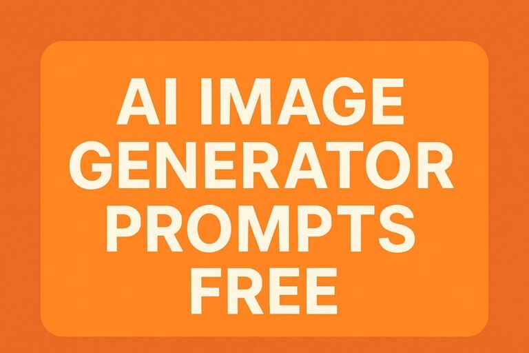 AI Image Generator Prompts Free