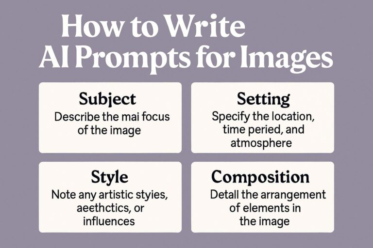 How to Write AI Prompts for Images