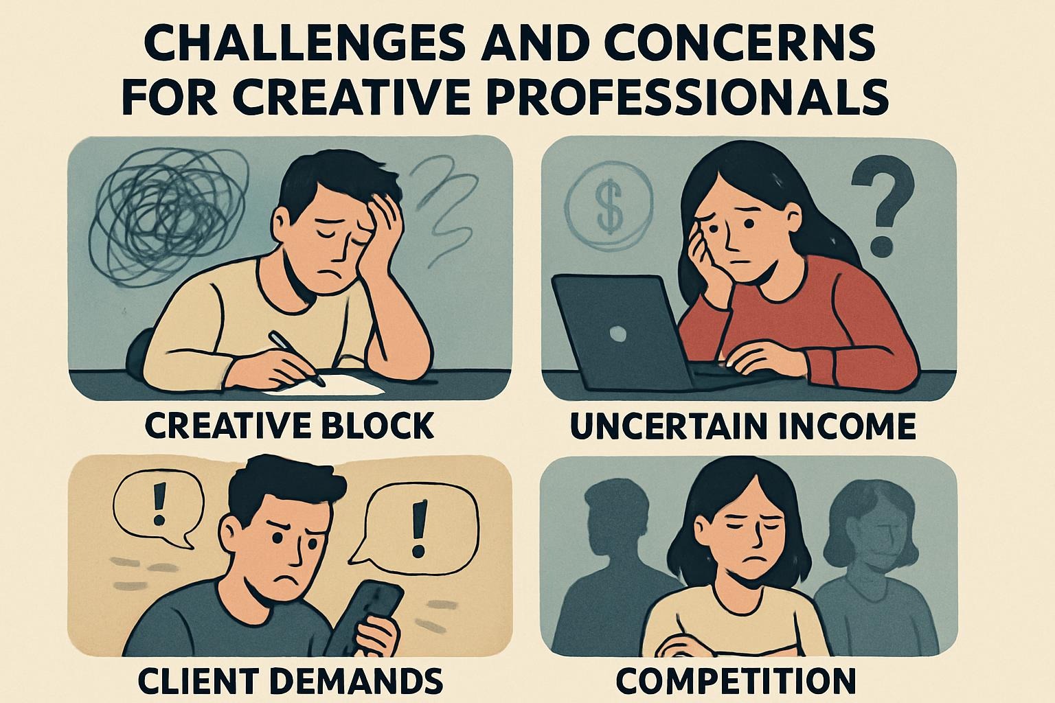Challenges and Concerns for Creative Professionals