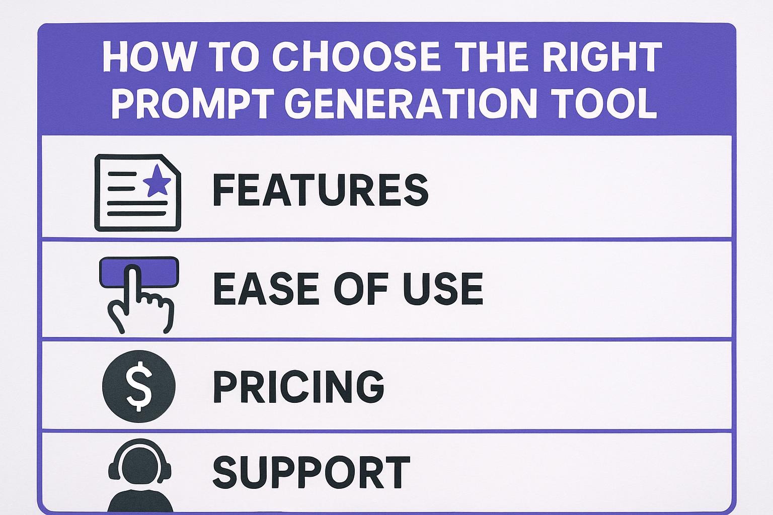 How to Choose the Right Prompt Generation Tool