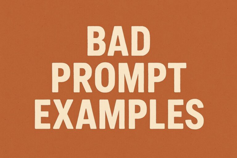 Bad Prompt Examples