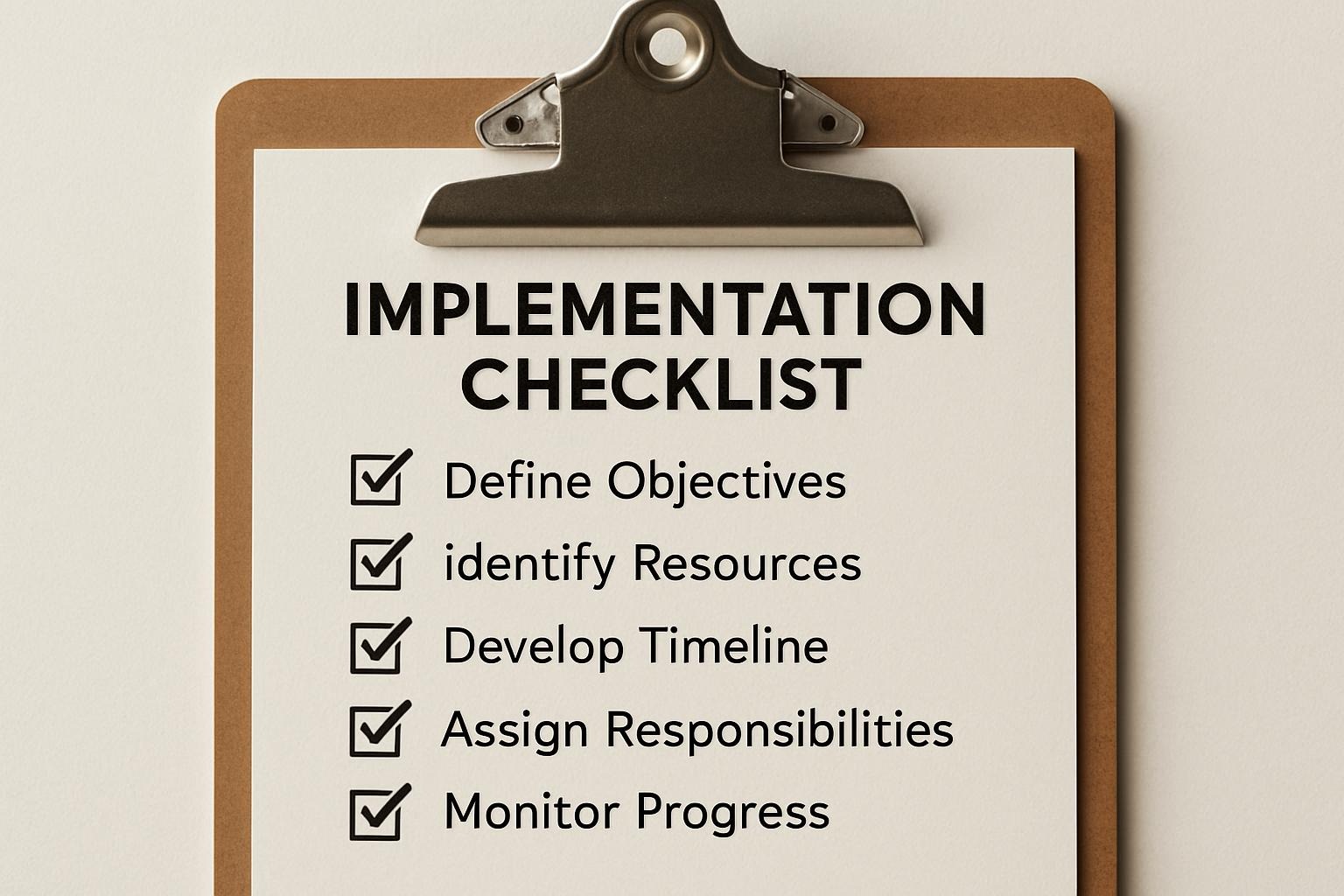 Implementation Checklist
