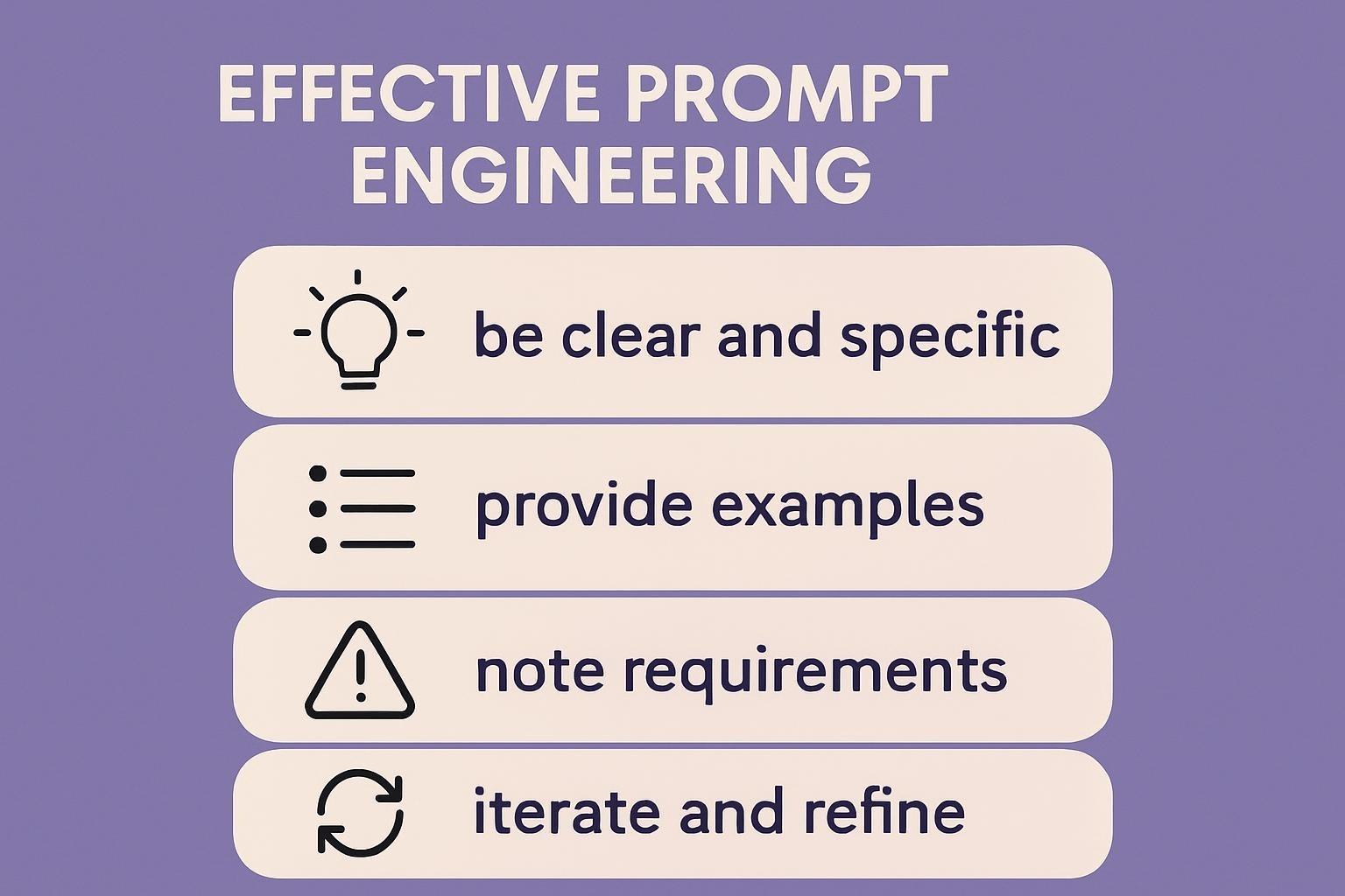 Effective Prompt Engineering