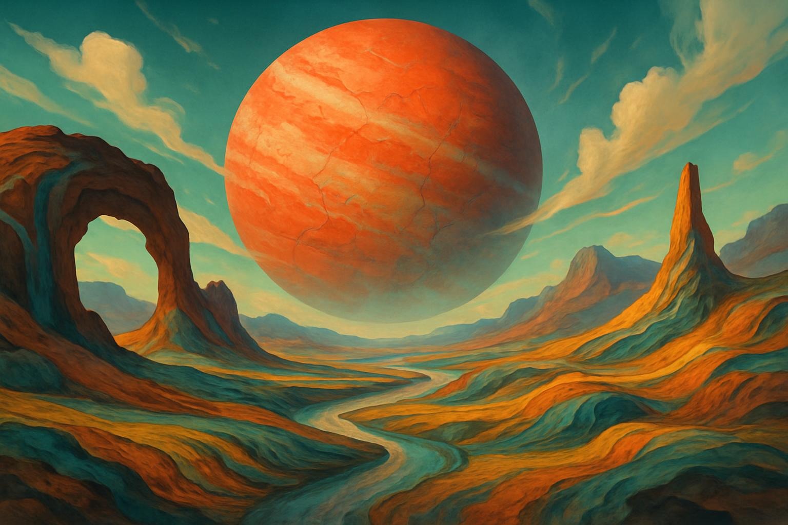 AI Art Prompts for Surreal Landscapes