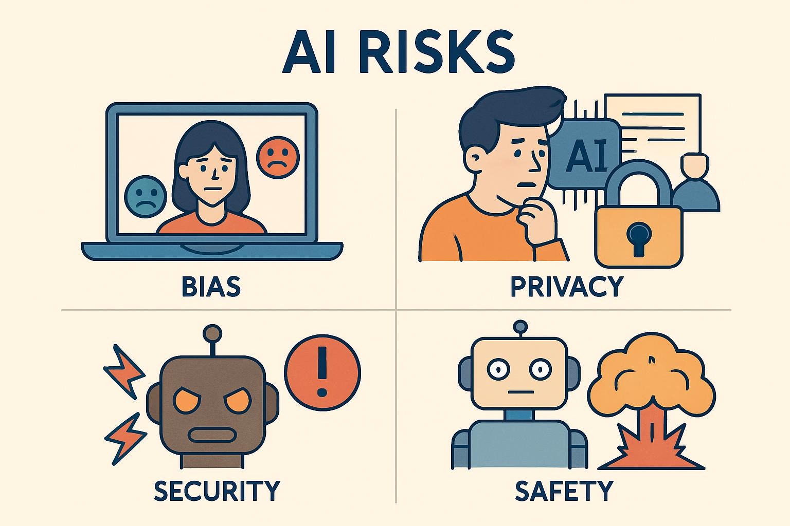 AI Risks Infographic – Visual Breakdown of Common Failures